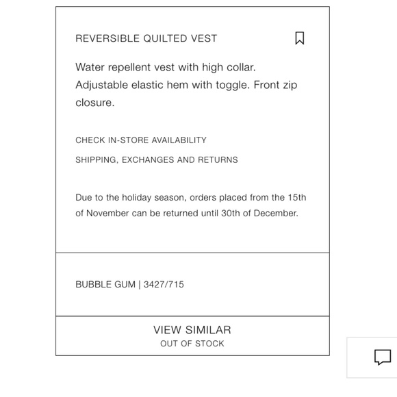 NWT Zara Reversible Quilted Vest - Picture 6 of 6